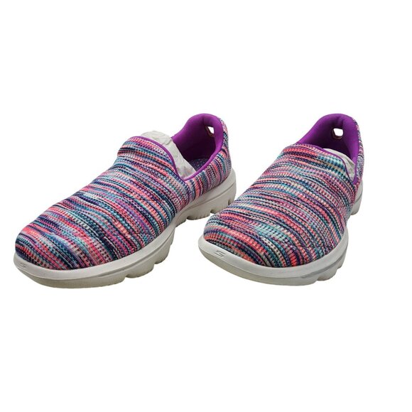 Skechers Goga Mat Air-Cooled Multicolor Fabric Pull On Fashion Sneakers - Picture 2 of 7